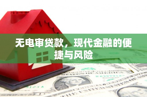珠海无电审贷款，现代金融的便捷与风险