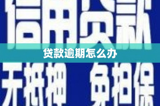 珠海贷款逾期怎么办