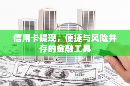 珠海信用卡提现，便捷与风险并存的金融工具